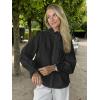 imageCicy Bell Womens Lace Trim Button Down Shirts Cotton Ruffle Long Sleeve Dressy Casual Blouse Fall Work TopsBlack