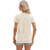 imageCicy Bell Womens T Shirts Short Sleeve Tees Sunflower Graphic Loose Summer TopsBeige