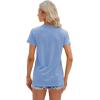 imageCicy Bell Womens T Shirts Short Sleeve Tees Sunflower Graphic Loose Summer TopsBlue