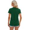imageCicy Bell Womens T Shirts Short Sleeve Tees Sunflower Graphic Loose Summer TopsDark Green