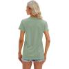 imageCicy Bell Womens T Shirts Short Sleeve Tees Sunflower Graphic Loose Summer TopsPea Green