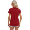 imageCicy Bell Womens T Shirts Short Sleeve Tees Sunflower Graphic Loose Summer TopsRed
