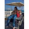 imageCicy Bell Womens High Waisted Boyfriend Jeans Baggy Straight Leg Casual Denim PantsNavy Blue