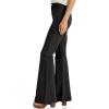 imageCicy Bell Womens High Waisted Flare Jeans Stretch Bell Bottom Wide Leg Denim PantBlack
