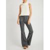 imageCicy Bell Womens High Waisted Flare Jeans Stretch Bell Bottom Wide Leg Denim PantGrey
