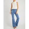 imageCicy Bell Womens High Waisted Flare Jeans Stretch Bell Bottom Wide Leg Denim PantJean Blue