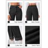 imageCicy Bell Womens High Waisted Boyfriend Jeans Cuffed Raw Straight Leg Baggy Denim Pants with PocketsBlack