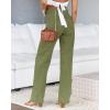 imageCicy Bell Womens High Waisted Jeans Boyfriend Baggy Straight Leg Casual Denim Pants with PocketsArmy Green