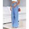 imageCicy Bell Womens High Waisted Jeans Boyfriend Baggy Straight Leg Casual Denim Pants with PocketsBlue