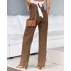 imageCicy Bell Womens High Waisted Jeans Boyfriend Baggy Straight Leg Casual Denim Pants with PocketsCoffee