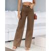 imageCicy Bell Womens High Waisted Jeans Boyfriend Baggy Straight Leg Casual Denim Pants with PocketsCoffee