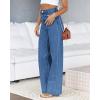 imageCicy Bell Womens High Waisted Jeans Boyfriend Baggy Straight Leg Casual Denim Pants with PocketsJean Blue