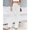 imageCicy Bell Womens High Waisted Jeans Boyfriend Baggy Straight Leg Casual Denim Pants with PocketsWhite