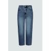 imageCicy Bell Womens Capri Barrel Jeans Boyfriend High Waisted Loose Cropped Ankle Denim PantsBlue