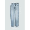imageCicy Bell Womens Capri Barrel Jeans Boyfriend High Waisted Loose Cropped Ankle Denim PantsLight Blue
