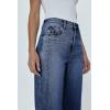 imageCicy Bell Womens Capri Barrel Jeans Boyfriend High Waisted Loose Cropped Ankle Denim PantsNavy