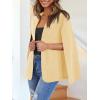 imageCicy Bell Womens Casual Cape Blazer Jackets Split Sleeve Open Front Elegant Evening Party WorkwearBeige