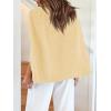 imageCicy Bell Womens Casual Cape Blazer Jackets Split Sleeve Open Front Elegant Evening Party WorkwearBeige