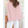 imageCicy Bell Womens Casual Cape Blazer Jackets Split Sleeve Open Front Elegant Evening Party WorkwearPink