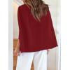 imageCicy Bell Womens Casual Cape Blazer Jackets Split Sleeve Open Front Elegant Evening Party WorkwearWine Red