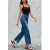 imageCicy Bell Womens High Waisted Baggy Jeans Wide Leg Stretch Vintage Denim Pants with Front PocketsBlue