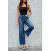 imageCicy Bell Womens High Waisted Baggy Jeans Wide Leg Stretch Vintage Denim Pants with Front PocketsBlue