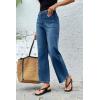 imageCicy Bell Womens High Waisted Baggy Jeans Wide Leg Stretch Vintage Denim Pants with Front PocketsBlue