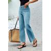 imageCicy Bell Womens High Waisted Baggy Jeans Wide Leg Stretch Vintage Denim Pants with Front PocketsLight Blue
