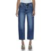 imageCicy Bell Womens Capri Barrel Jeans Boyfriend High Waisted Loose Cropped Ankle Denim PantsNavy