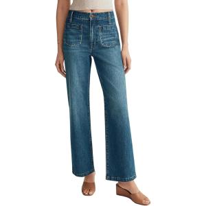 imageCicy Bell Womens High Waisted Baggy Jeans Wide Leg Stretch Vintage Denim Pants with Front PocketsJean Blue