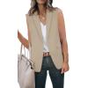 imageCicy Bell Womens Casual Blazer Short Sleeve Lapel Open Front Work Office JacketZlight Khaki