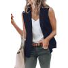imageCicy Bell Womens Casual Blazer Short Sleeve Lapel Open Front Work Office JacketZnavy