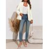 imageCicy Bell Womens Tweed Blazer Dressy Casual Long Sleeve Button Open Front Suit Jackets Business Professional OutfitsBeige