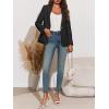 imageCicy Bell Womens Tweed Blazer Dressy Casual Long Sleeve Button Open Front Suit Jackets Business Professional OutfitsBlack
