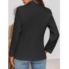 imageCicy Bell Womens Tweed Blazer Dressy Casual Long Sleeve Button Open Front Suit Jackets Business Professional OutfitsBlack