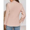 imageCicy Bell Womens Tweed Blazer Dressy Casual Long Sleeve Button Open Front Suit Jackets Business Professional OutfitsPink