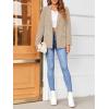 imageCicy Bell Womens Casual Long Sleeve Blazer Solid Color Loose Lapel Button Blazer JacketApricot