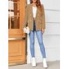 imageCicy Bell Womens Casual Long Sleeve Blazer Solid Color Loose Lapel Button Blazer JacketKhaki