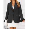 imageCicy Bell Womens Feather Cuff Oversized Blazer Jacket Dressy Open Front Elegant Long Sleeve Party OutfitsBlack