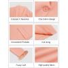 imageCicy Bell Womens Feather Cuff Oversized Blazer Jacket Dressy Open Front Elegant Long Sleeve Party OutfitsPink Orange