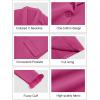 imageCicy Bell Womens Feather Cuff Oversized Blazer Jacket Dressy Open Front Elegant Long Sleeve Party OutfitsRose Red