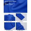imageCicy Bell Womens Belted Casual Blazer Long Sleeve Open Front Contrast Binding Suit Jackets Dressy Blouse TopsRoyal Blue