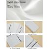 imageCicy Bell Womens Belted Casual Blazer Long Sleeve Open Front Contrast Binding Suit Jackets Dressy Blouse TopsWhite