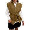 imageCicy Bell Womens Diamond Quilted Puffer Vest Open Front Puffy Sleeveless Jacket Fall Work Casual OuterwearArmy Green