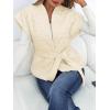 imageCicy Bell Womens Diamond Quilted Puffer Vest Open Front Puffy Sleeveless Jacket Fall Work Casual OuterwearBeige