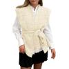 imageCicy Bell Womens Diamond Quilted Puffer Vest Open Front Puffy Sleeveless Jacket Fall Work Casual OuterwearBeige
