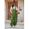 imageCicy Bell Womens Fleece Overalls Warm Winter Loose Fit Fuzzy Jumpsuits Casual Adjustable Strap Bib Travel OutfitsArmy Green