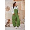 imageCicy Bell Womens Fleece Overalls Warm Winter Loose Fit Fuzzy Jumpsuits Casual Adjustable Strap Bib Travel OutfitsArmy Green