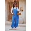 imageCicy Bell Womens Fleece Overalls Warm Winter Loose Fit Fuzzy Jumpsuits Casual Adjustable Strap Bib Travel OutfitsBlue