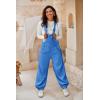 imageCicy Bell Womens Fleece Overalls Warm Winter Loose Fit Fuzzy Jumpsuits Casual Adjustable Strap Bib Travel OutfitsBlue
